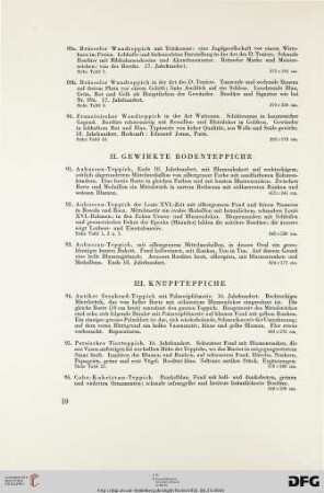 III. Knüpfteppiche (Nr. 94-107)
