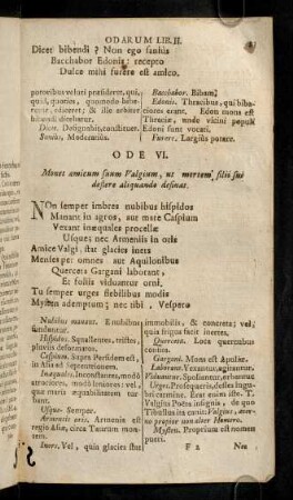 83-95, Ode VI.- Ode XI.