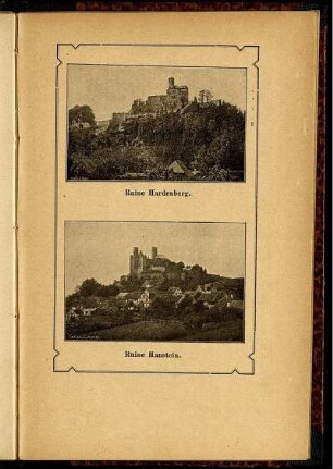 Ill. Ruine Hardenberg Ill. Ruine Hanstein