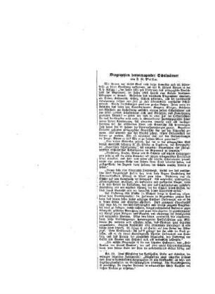 Biographien hervorragender Schulmänner