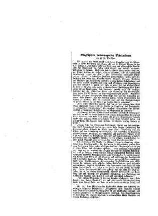 Biographien hervorragender Schulmänner