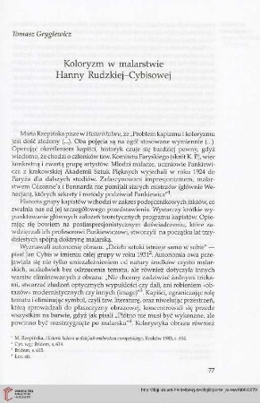 4: Koloryzm w malarstwie Hanny Rudzkiej-Cybisowej