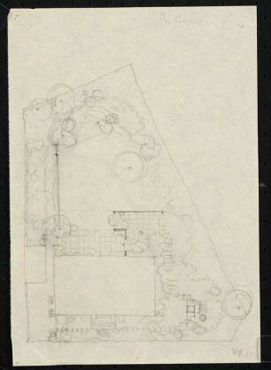 Garten Prof. Schenck, Berlin-Grunewald: Gartenplan