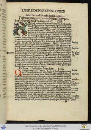 Liber II. De Principiis Logicis.