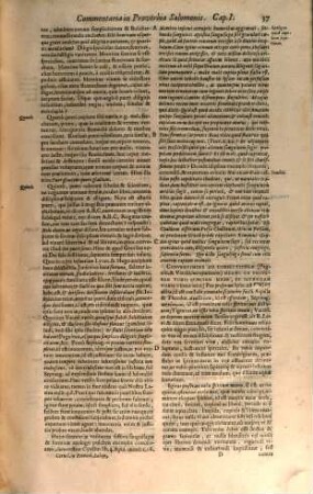 Commentaria In Salomonis Proverbia