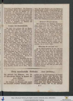 Kurze vaterländische Geschichte (Achte Fortsetzung).
