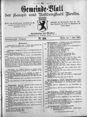 1903,23: No. 23, 7. Juni 1903
