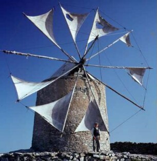 Amorgos. Windmühle in Arkesine