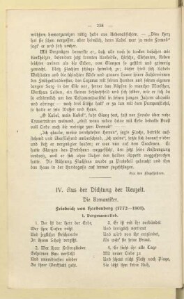 IV. Aus der Dichtung der Neuzeit