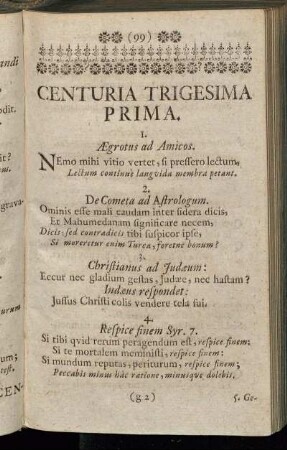 Centuria Trigesima Prima.