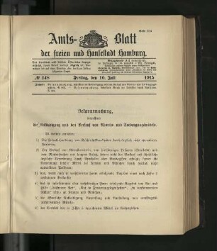No. 148, 16. Juli 1915