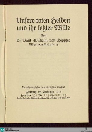 Unsere toten Helden und ihr letzter Wille