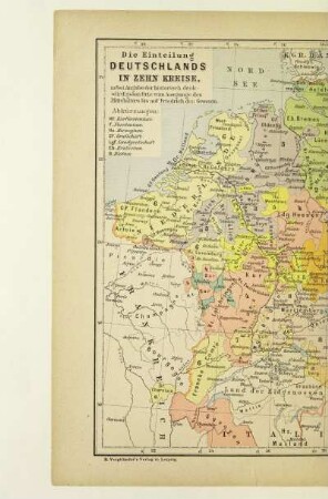 Die Einteilung Deutschlands in zehn Kreise
