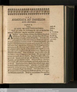 Annotata Ad Danielem Anti-Grotiana