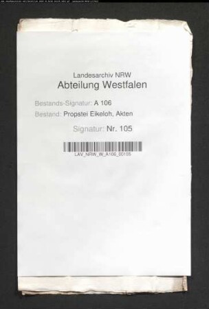 Quittungen für das Stift Cappel über gezahlte Schatzung und Kontribution.