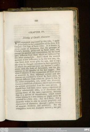 Chapter IV. Identiy of Christ`s Character.