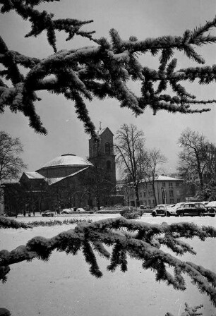 Karlsruher Innenstadt im Schnee