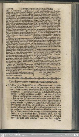 Die Predigten über den vier und neuntzigsten Psalm