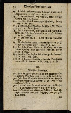 26-91, III. Biblische Literatur.