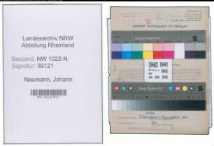 Entnazifizierung Johann Naumann , geb. 14.02.1911 ()