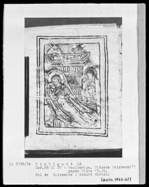 Psalterium — Geburt Jesu, Folio 4verso