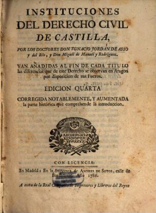 Instituciones del derecho civil de Castilla