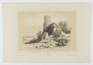 Paar vor den Ruinen eines Schlosses, Blatt 42 der Folge "Landschaftsstudien"