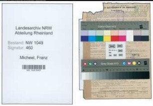 Entnazifizierung Franz Micheel , geb. 15.11.1888 (Haendler)