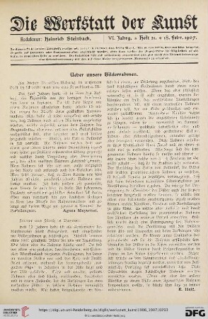 Ueber unsere Bilderrahmen