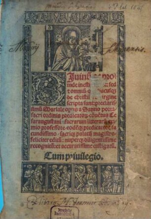 Divinum ac proinde inestimabile ... mariale Opus