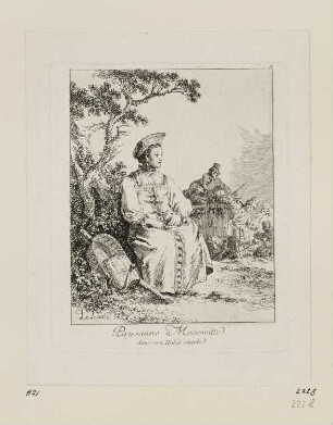 Paysanne Moscovitte, Blatt 2 der Folge "Deuxième suite d'habillements des femmes de Moscovie"