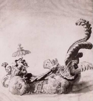 Wagen der Venus : Festlichkeiten - Wagen der Venus, wohl anläßlich eines Karnevalsumzugs