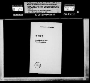 Gemeinderechtsverhältnisse in Nenningen, Oppingen, Reichenbach im Täle, Schalkstetten, Schnittlingen, Steinenkirch und Stötten