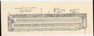 Gärtnerei Karl Foerster, Potsdam-Bornim: Schauanlage 1965 Pflanzplan 1:100 Quartier 9
