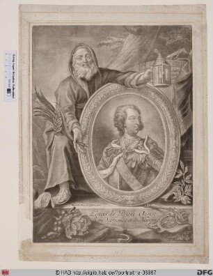 Bildnis Ludwig (Louis) XV., König von Frankreich und Navarra (reg. 1715(23)-1774)