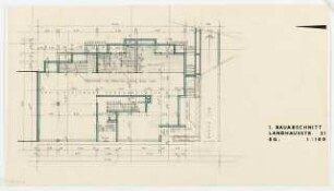 Ravenna-Haus Bundesallee 36-37 / Landhausstraße 31, Berlin-Wilmersdorf: Grundriss Erdgeschoss 1:100
