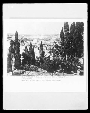 Rom, Rekonstruktion der kaiserzeitlichen Stadt