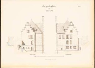 Amtsgericht, Altena: Ansichten Südseite und Nordseite
