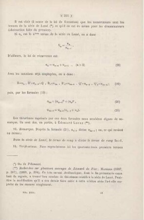 Remarques sur la théorie des nombres et sur les fractions continues.