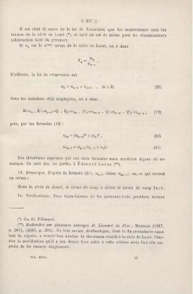 Remarques sur la théorie des nombres et sur les fractions continues.