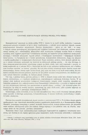 11: Czynniki kształtuające sztukę polską XVII wieku
