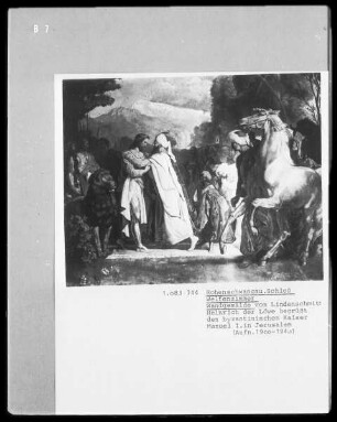 Geschichte der Welfen: Heinrich der Löwe begrüßt den byzantinischen Kaiser Manuel I. in Jerusalem