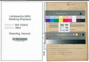 Entnazifizierung Heinrich Kieserling , geb. 02.10.1895 (Beamter)