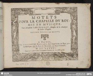 Second dessus de recits
