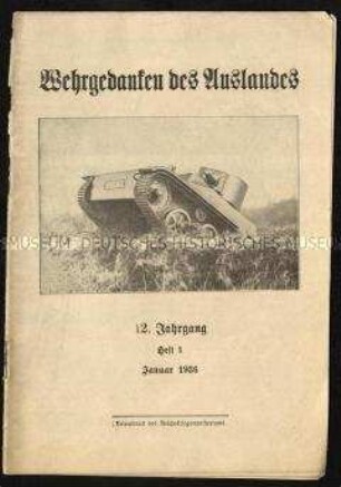 Militärische Fachzeitschrift. 12. Jahrgang 1936
