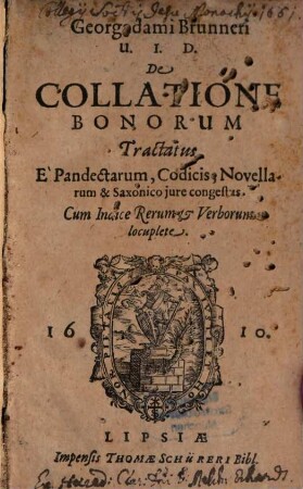 De collatione Bonorum Tractatus