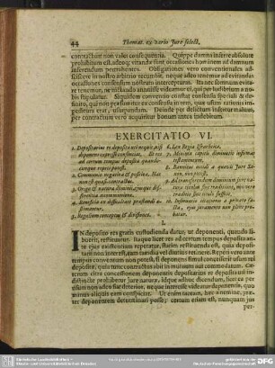Exercitatio VI.