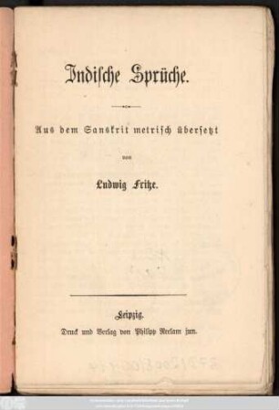 Indische Sprüche