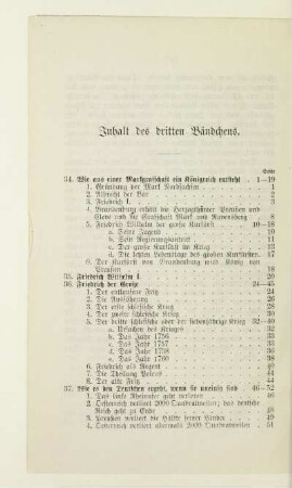 Inhalt des dritten Bändchens