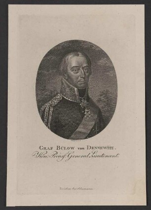 Porträt Friedrich Wilhelm Bülow von Dennewitz (1755-1816)